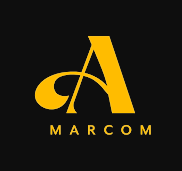 logo of Atticus Marcom within the footer